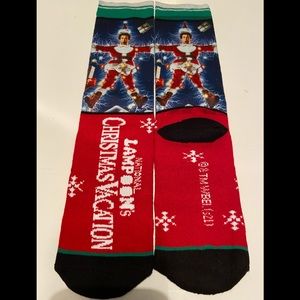National Lampoons Christmas Vacation Clark Griswold High Quality Crew Socks New